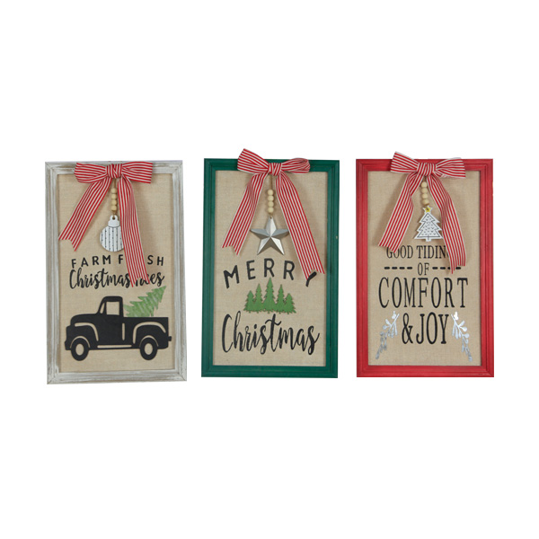 Farmhouse Style Christmas Wood Wall Sign