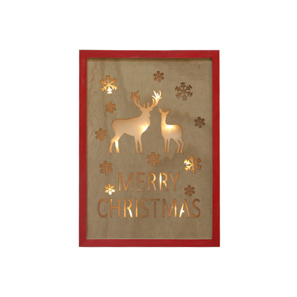 Glitter Snowflake Deer Wall Hanging