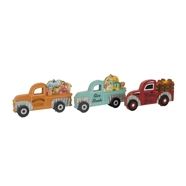 Winder Truck Shape Wooden Harvest Table Top