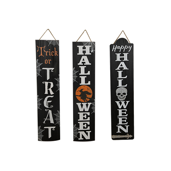 Wooden Halloween Hanging Porch Banner